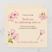 お花見 サンキューカード (正面/裏面)