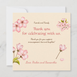 お花見 サンキューカード