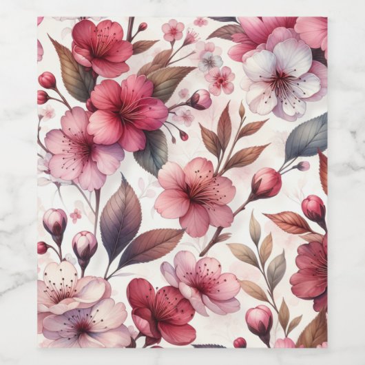 お花見 ワインラベル (シングルラベル)