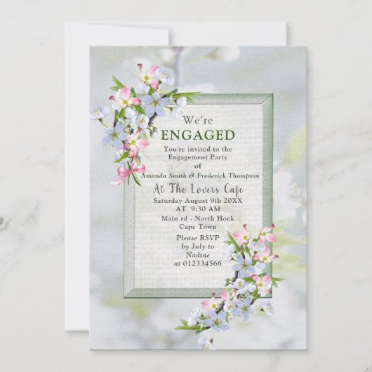 お花見 春の宴 招待状 (正面)