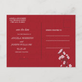 お花見 Save the Date カード (裏面)