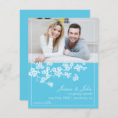 お花見 Save The Date フォト招待状 セーブザデート (正面/裏面)