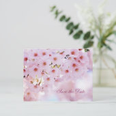 お花見 Save the Date 発表 ポストカード (スタンド正面)