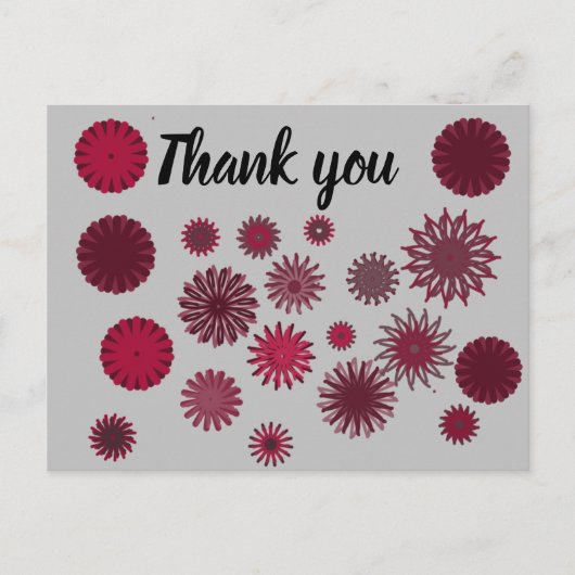 お花 ありがとう ポストカード (正面)