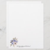 お花、夢に花を咲かせて！文房具 レターヘッド (正面/裏面)