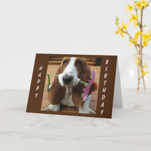 **お花***誕生日* カード (黄色い花)