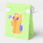 「お花」長髪かわいいヨークシャーテリア フェイバーボックス (裏面サイド)