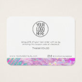 お芸術的客モダン様のロゴはこちら感謝してい (裏面)