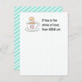 お茶おもしろいのジョークを飛ばす ポストカード (正面/裏面)