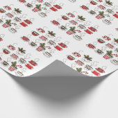 お茶おもしろいのマグカップのクリスマス ラッピングペーパー (角)