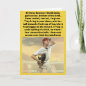 お茶おもしろいの誕生日で少し歩いて カード (正面)