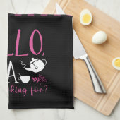 お茶おもしろい好きItお茶あなたは探してプレイド キッチンタオル (四つ折り)