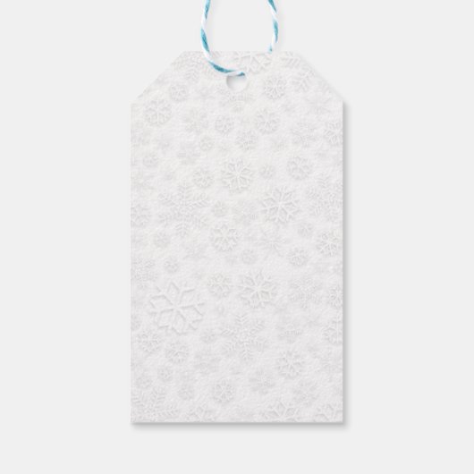 お茶お洒落の上に座ってクリスマスに楽しむ猫 ギフトタグ (裏面)