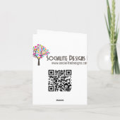 お茶お洒落パーティーありがとう サンキューカード (裏面)