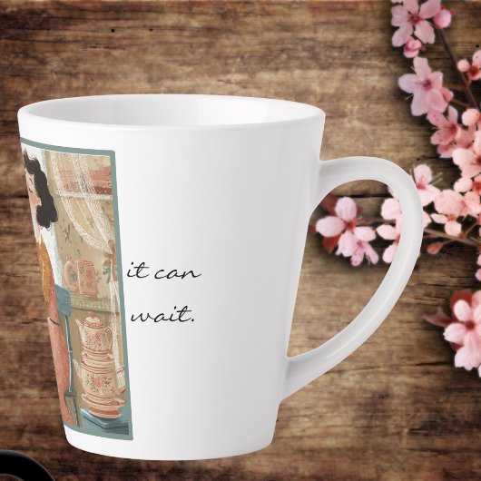 お茶お洒落好きのマグカップを笑う。 カフェラテマグ