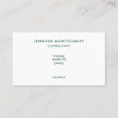 お茶お洒落飲み式クリスマスに座る猫 名刺 (裏面)