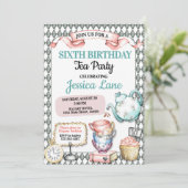 お茶かわいらし誕生会 招待状 (スタンド正面)