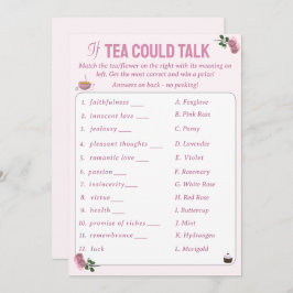 お茶がもしブライダルシャワーお茶パーティーゲーム アドバイスカード