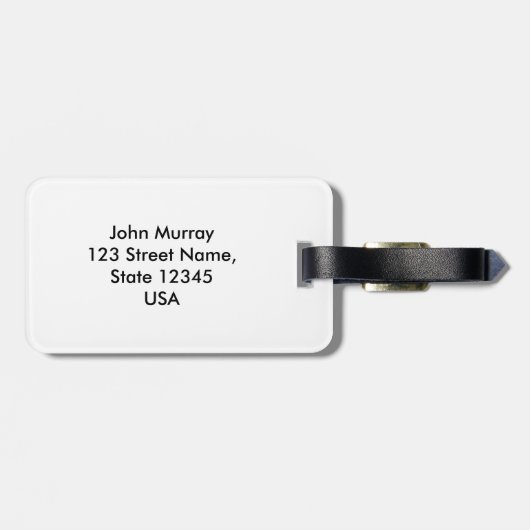 お茶がハッピースローガンを見つけるので、ヴィンテージカップバラ ラゲッジタグ (裏面横)