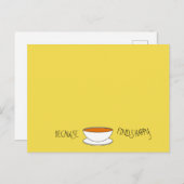 お茶がハッピースローガンを見つけるので、日本のスタイルカップ ポストカード (正面/裏面)