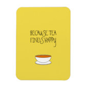 お茶がハッピースローガンを見つけるので、日本のスタイルカップ マグネット (縦)