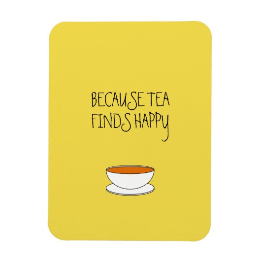 お茶がハッピースローガンを見つけるので、日本のスタイルカップ マグネット (縦)