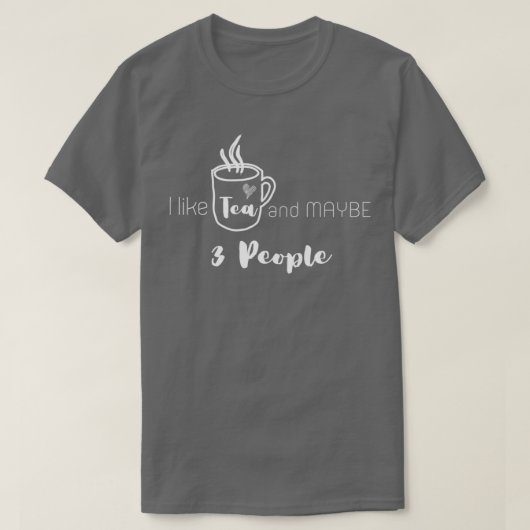 お茶が好きで、3人も好き6 Tシャツ (デザイン正面)