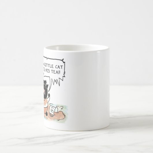 お茶が欲しい子猫がいる！ コーヒーマグカップ (中央)