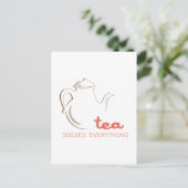 お茶ですべてを解決 ポストカード (スタンド正面)