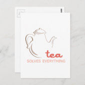 お茶ですべてを解決 ポストカード (正面/裏面)