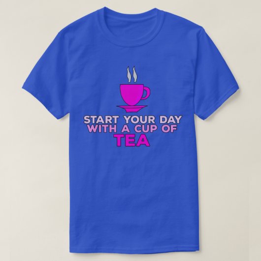 お茶で一日を始める1 Tシャツ (デザイン正面)