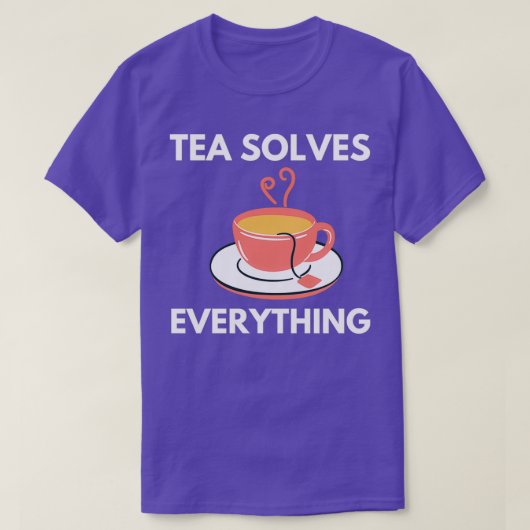 お茶で全てを解決55 Tシャツ (デザイン正面)