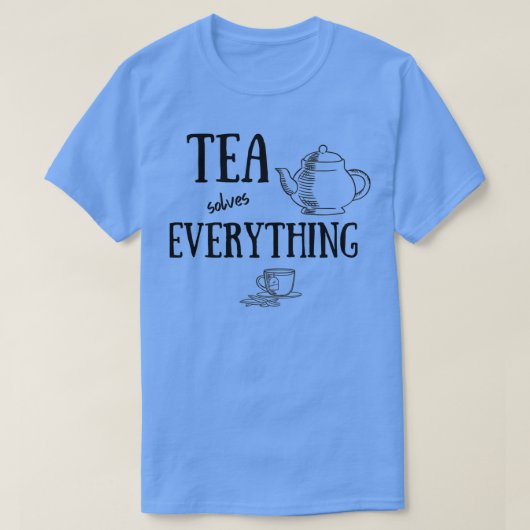 お茶で解決お茶の恋人の服アクセサリー Tシャツ (デザイン正面)