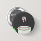 お茶で跳ぶティーバッグ 缶バッジ (正面&裏面)
