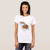 お茶とクッキーの至福楽しむ – 毎日 Tシャツ (正面フル)