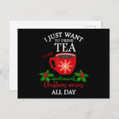 お茶とクリスマス映画 ポストカード (正面/裏面)