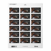 お茶と素朴ホットチョコレートアドレス ラベル (フルシート)