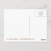 お茶と縁取りポストカード ポストカード (裏面)