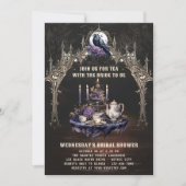 お茶と花嫁ゴシックブライダルシャワー 招待状 (正面)