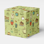 お茶と蜂蜜の時間を緑で フェイバーボックス (正面サイド)