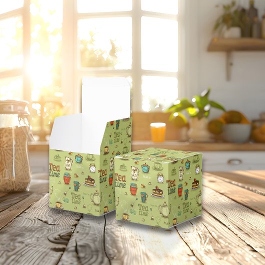 お茶と蜂蜜の時間を緑で フェイバーボックス