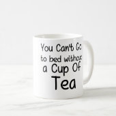 お茶なしで寝ることができません コーヒーマグカップ (正面右)