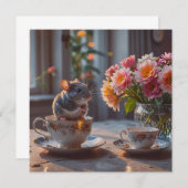 お茶に来するネズミ (正面/裏面)