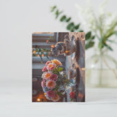 お茶に来するネズミ ポストカード (スタンド正面)