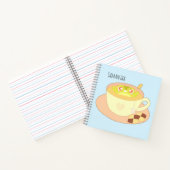 お茶のカップに入ったカエル ノートブック (内部)