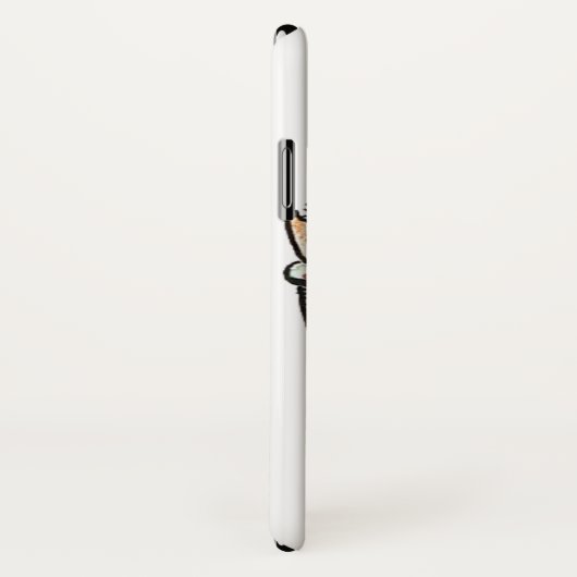 お茶のカップに眠る、かわいいマンガのクリスマス小妖精や小人|過去記事 Case-Mate iPhoneケース (裏面/右)