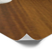 お茶のカップの高角度ビュー ポスター (角)