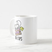お茶のコップ 面白い下着の駒 コーヒーマグカップ (正面左)