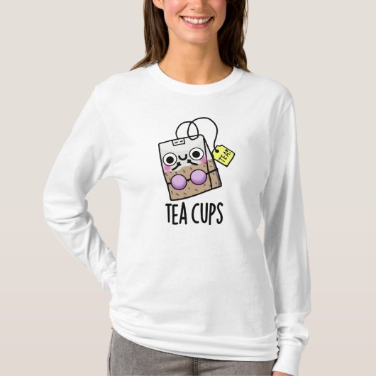 お茶のコップ 面白い下着の駒 Tシャツ (正面)