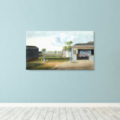 お茶のソート(紙付き) キャンバスプリント (インサイチュ (ウッドフロア))